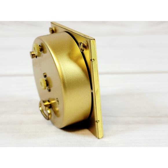 Vintage Seth Thomas Travel Alarm Clock Brown Case Germany READ - Picture 6 of 16